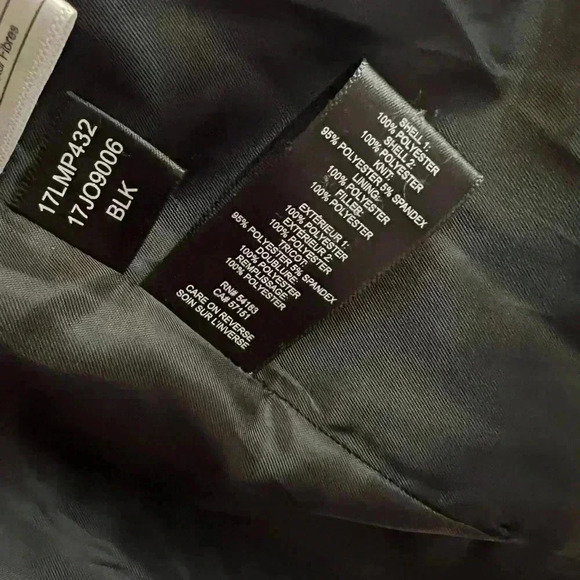 Kenneth Cole Womens Brushed Twill Hooded Black Coat Size XSmall B9315 - Picture 10 of 14